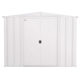 Arrow | Classic Steel Storage Shed, 8x8 ft., Flute Grey CLG88FG